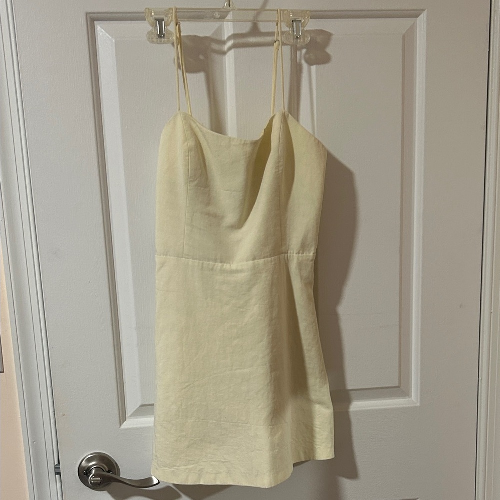 Zara Light Yellow Mini Romper